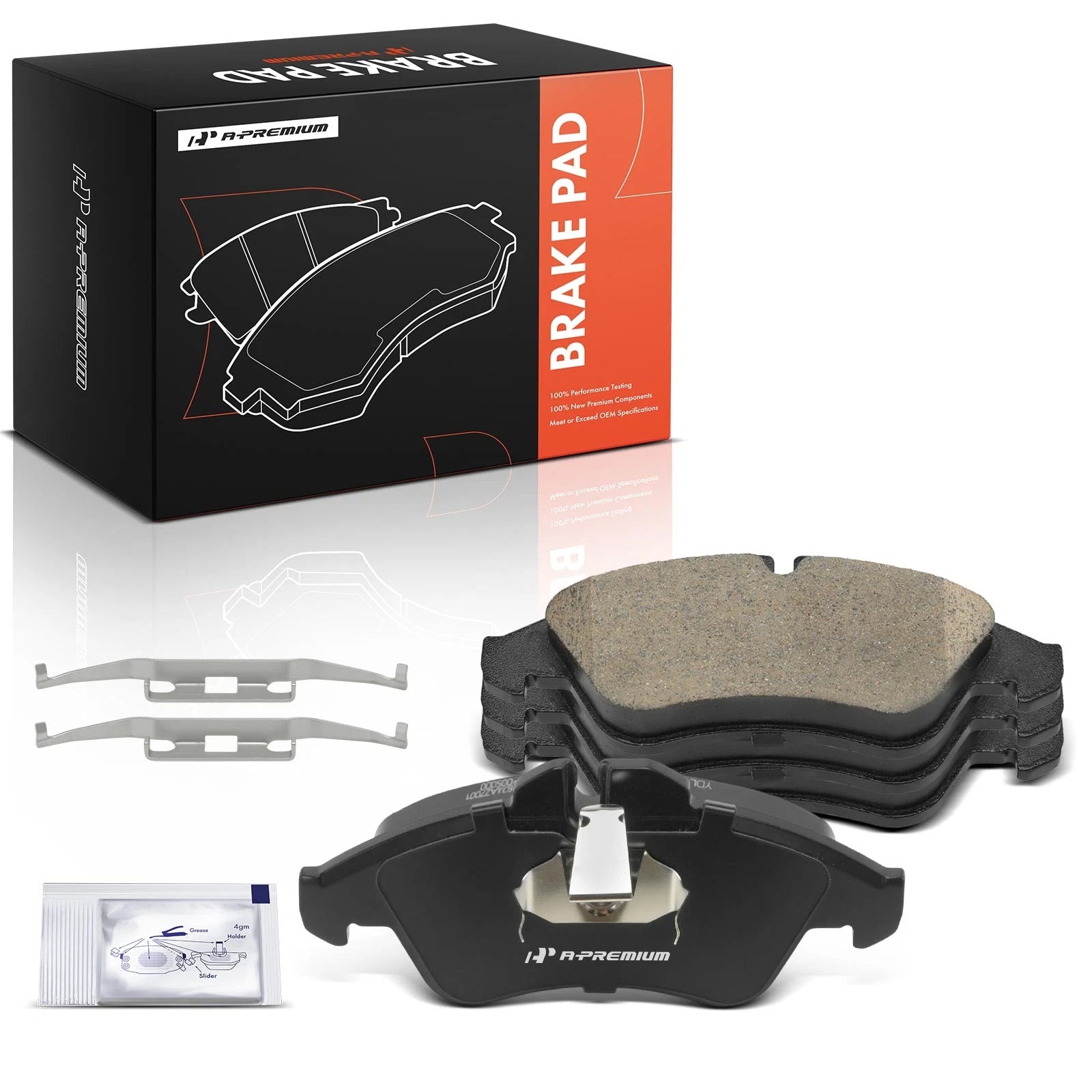 Set of 4 Front Ceramic Brake Pads for Mercedes-Benz Sprinter (2004–2006)