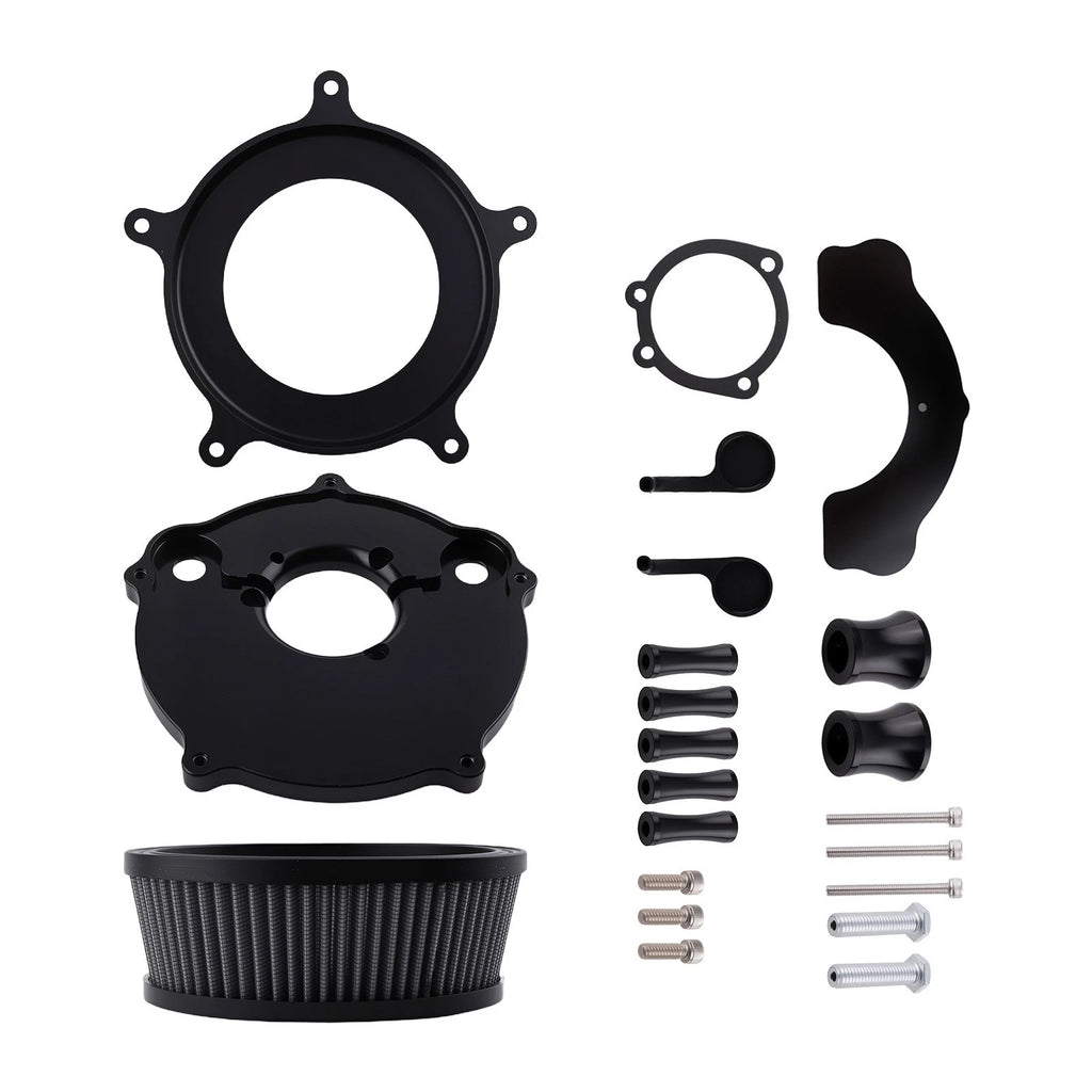 High Flow Air Cleaner Kit for Harley XL 883 1200 Sportster (2004–2023) Black