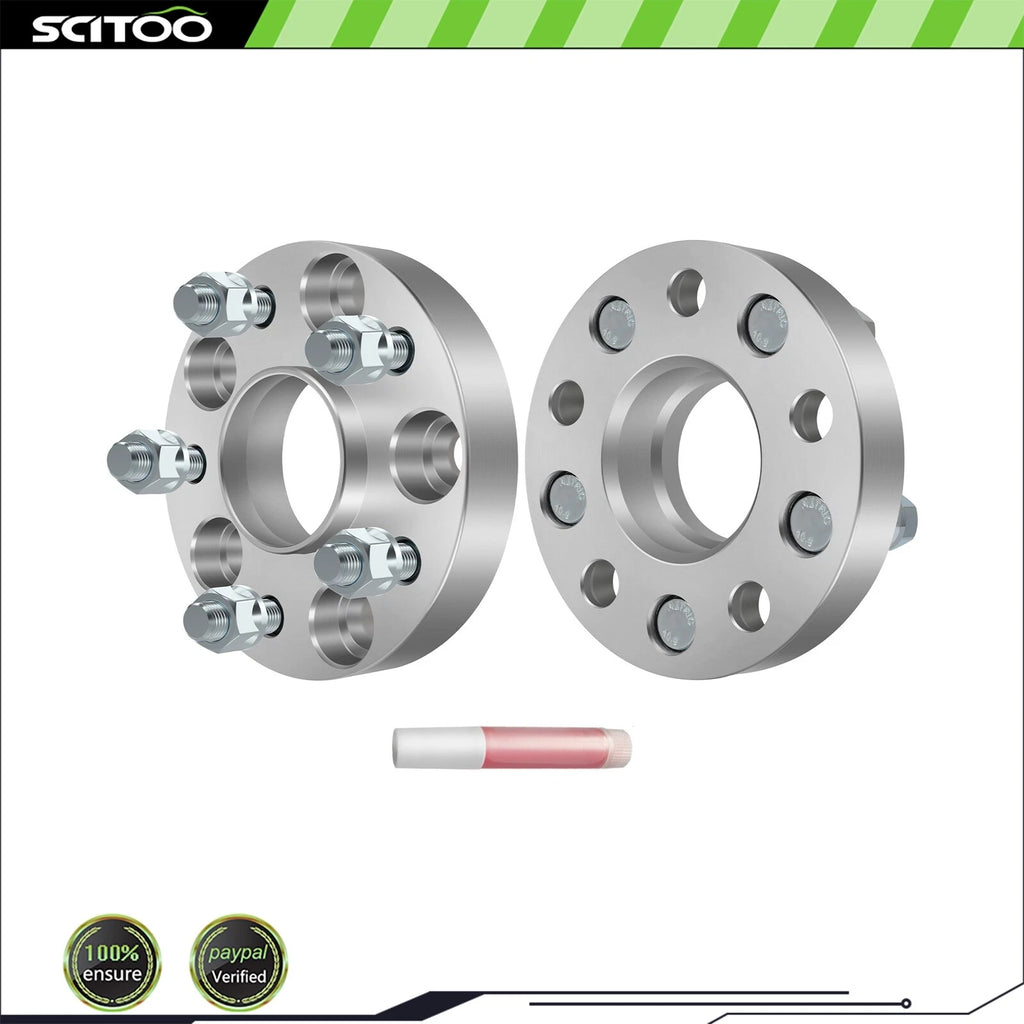 2X 1" 25mm Hubcentric Wheel Spacers 5x4.5 for Honda Civic Accord CR-V Acura TSX (2001–2023)