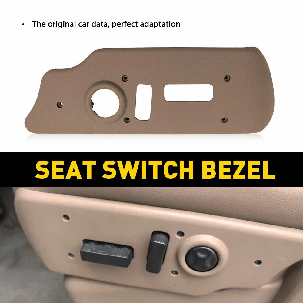 Power Seat Switch Neutral Bezel Tan Driver Side for Chevy GMC Truck (2007–2014)