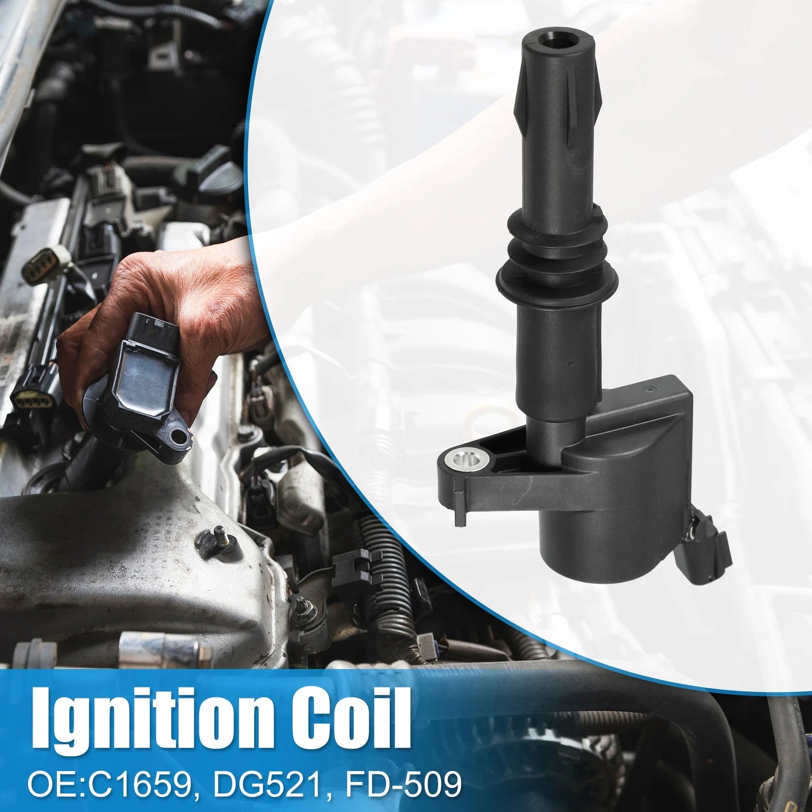 Ignition Coils for Ford Mustang (2008–2010) 4.6L V8 C1659 DG521 FD-509