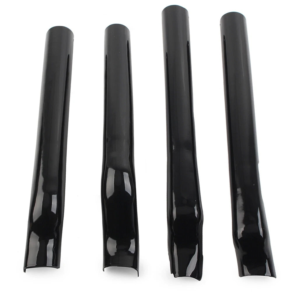 Black Rear Swingarm Tube Covers for Harley Heritage Softail Classic (2000–2017)