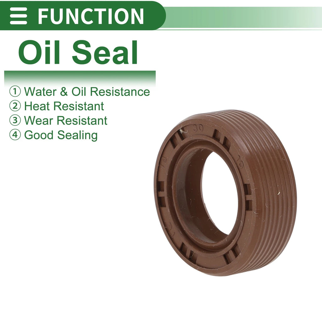 Set of 5 Oil Seal FKM Rubber 18x30x10mm for High Pressure