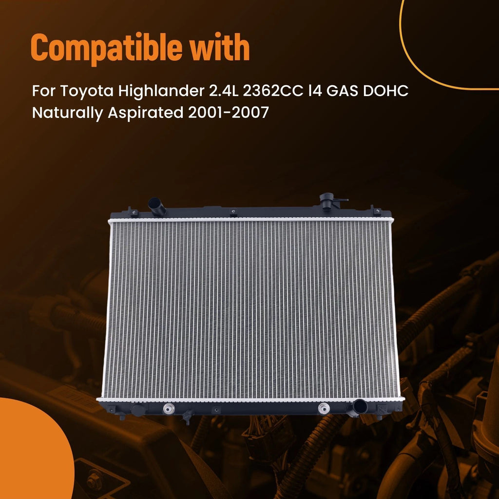 Aluminum Radiator for Toyota Highlander (2001-2007)