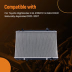 Aluminum Radiator for Toyota Highlander (2001-2007)