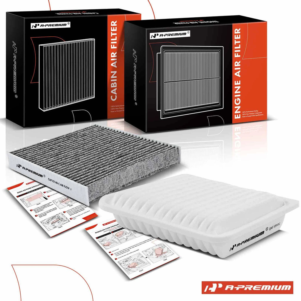 Engine & Activated Carbon Cabin Air Filter for Mitsubishi Lancer (2013–2017)