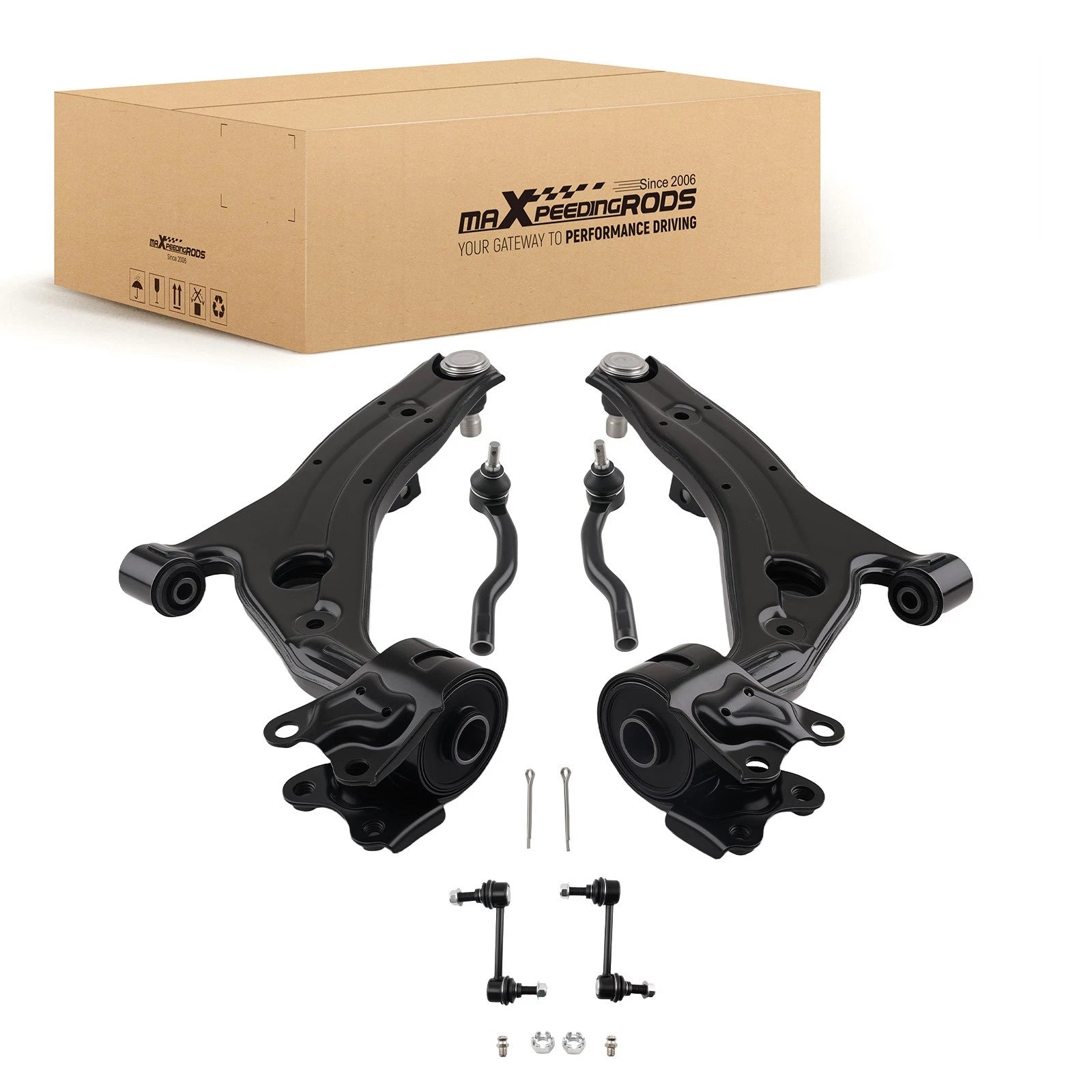 Set of 6 Front Lower Control Arm Stabilizer Bar Links for Ford Edge Lincoln MKX (2007–2014)