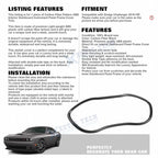 Carbon Fiber Dashboard Instrument Frame Cover for Dodge Challenger (2015-2025)
