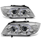 Chrome Clear LED Projector Headlight for BMW 323I (2005–2008)
