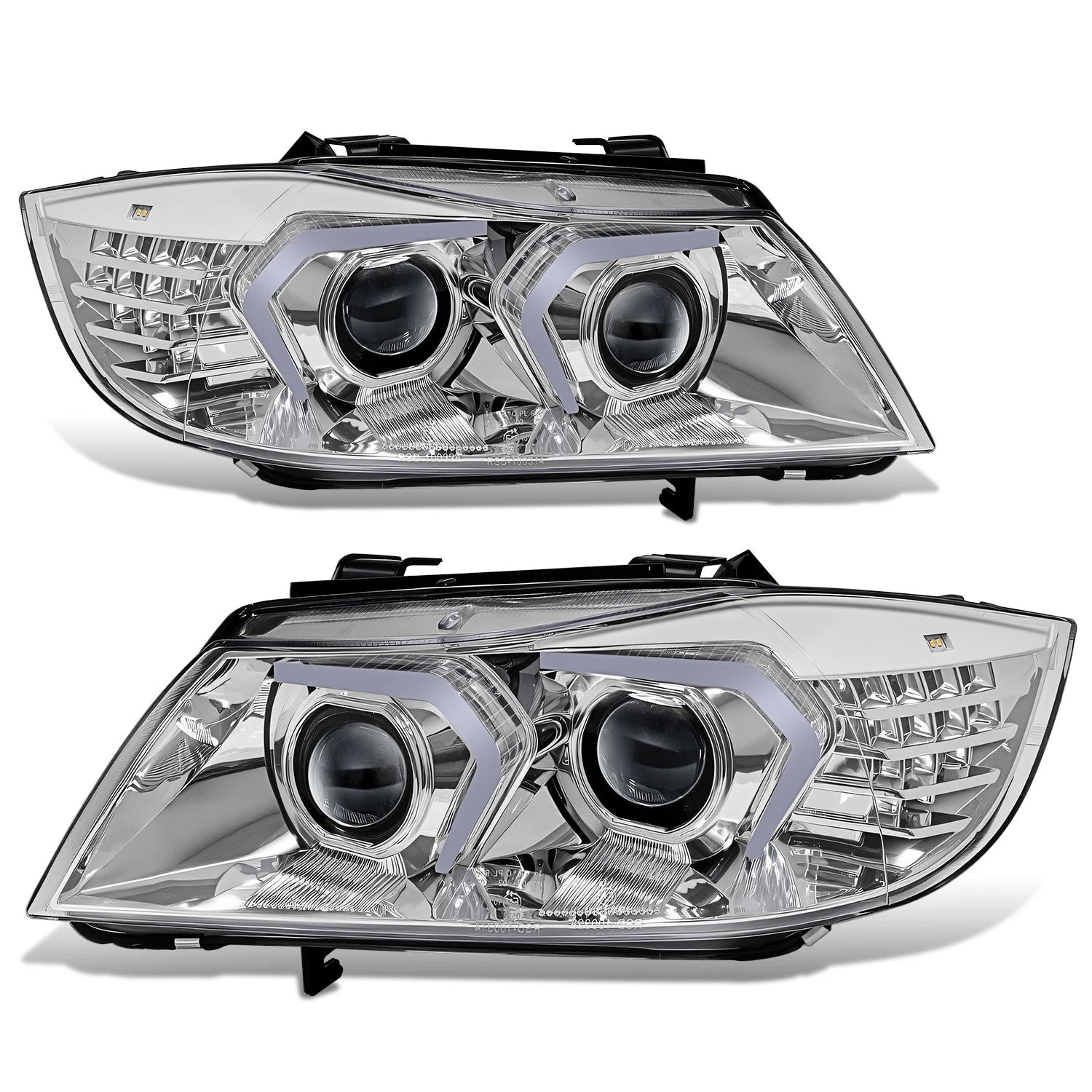 Chrome Clear LED Projector Headlight for BMW 323I (2005–2008)