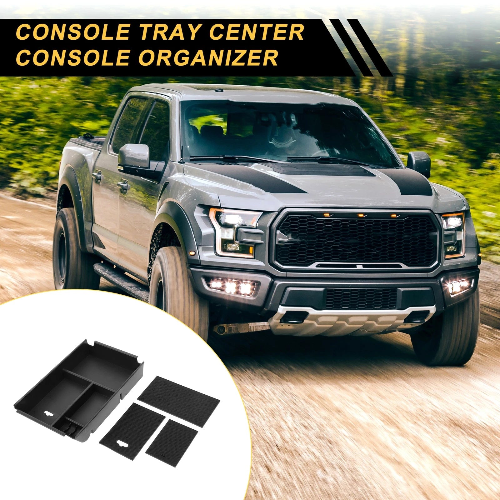 Center Console Armrest Organizer Tray for Ford F-150 (2011–2014)