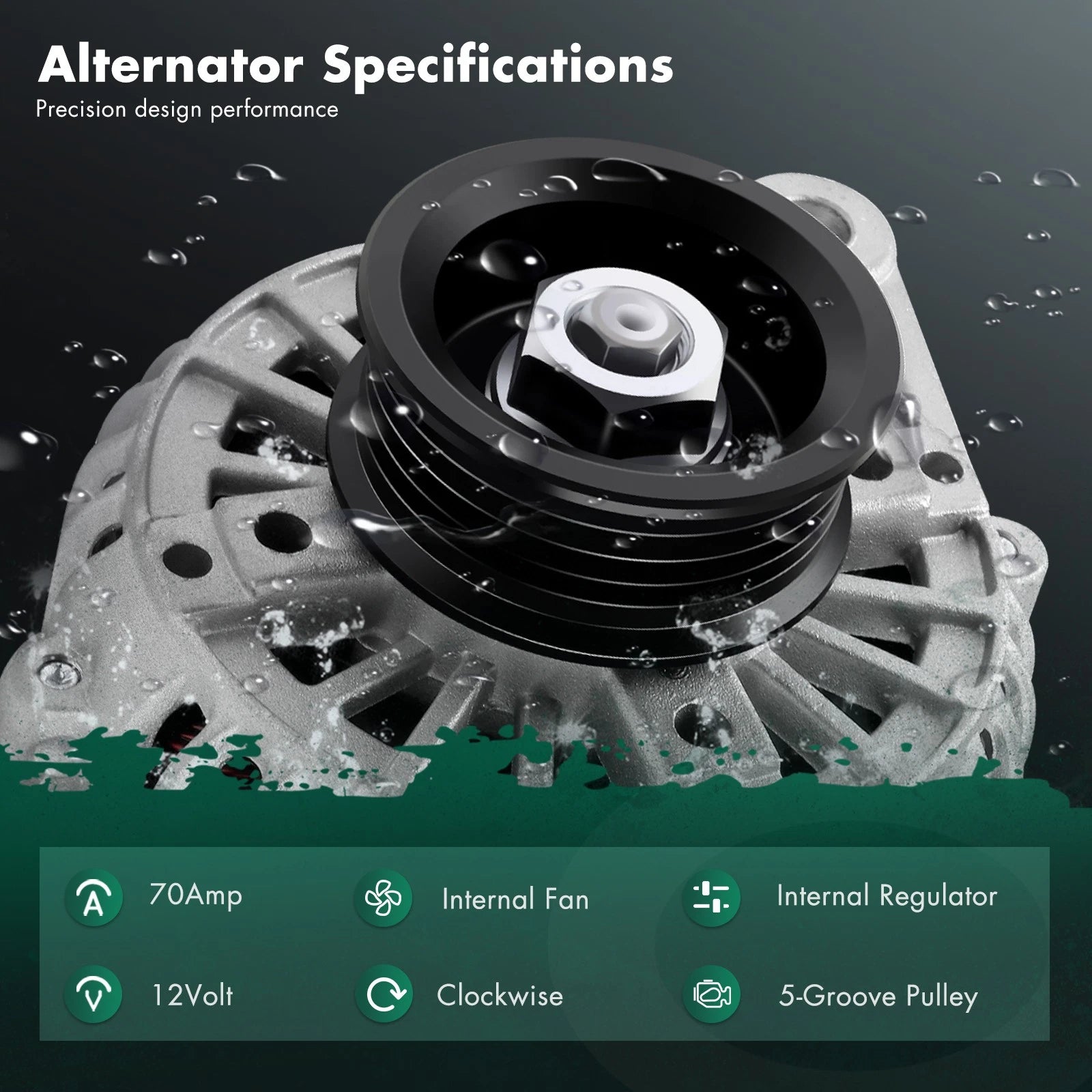 Alternator for Toyota Corolla, Geo Prizm, Celica (1993–1997) 27060-15080