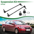 4X Front Suspension Kit Sway Bar Link Lower Ball Joint for Kia Sorento (2011–2013)