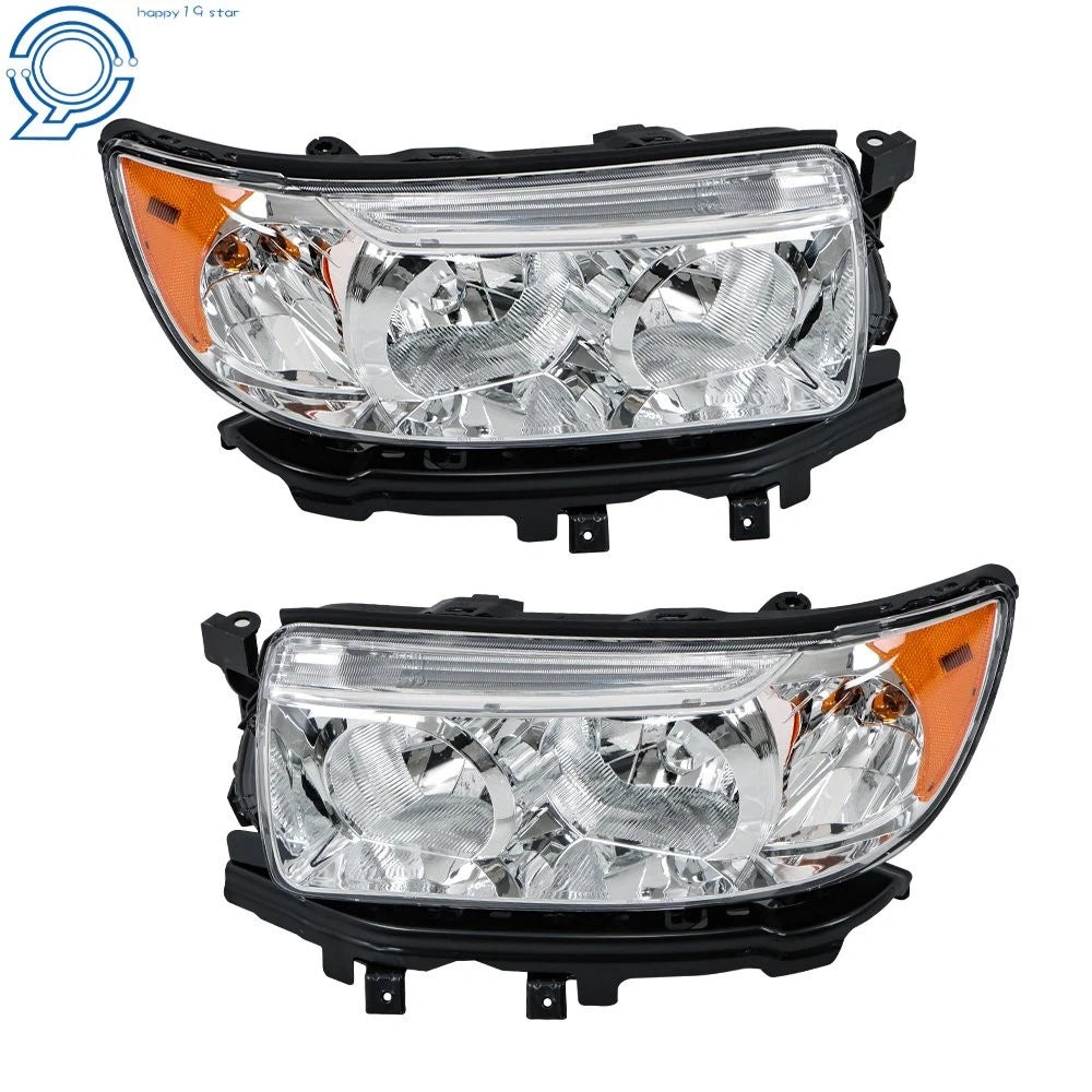Halogen Headlight Set for Subaru Forester (2006–2008) w/Bulb Left Right