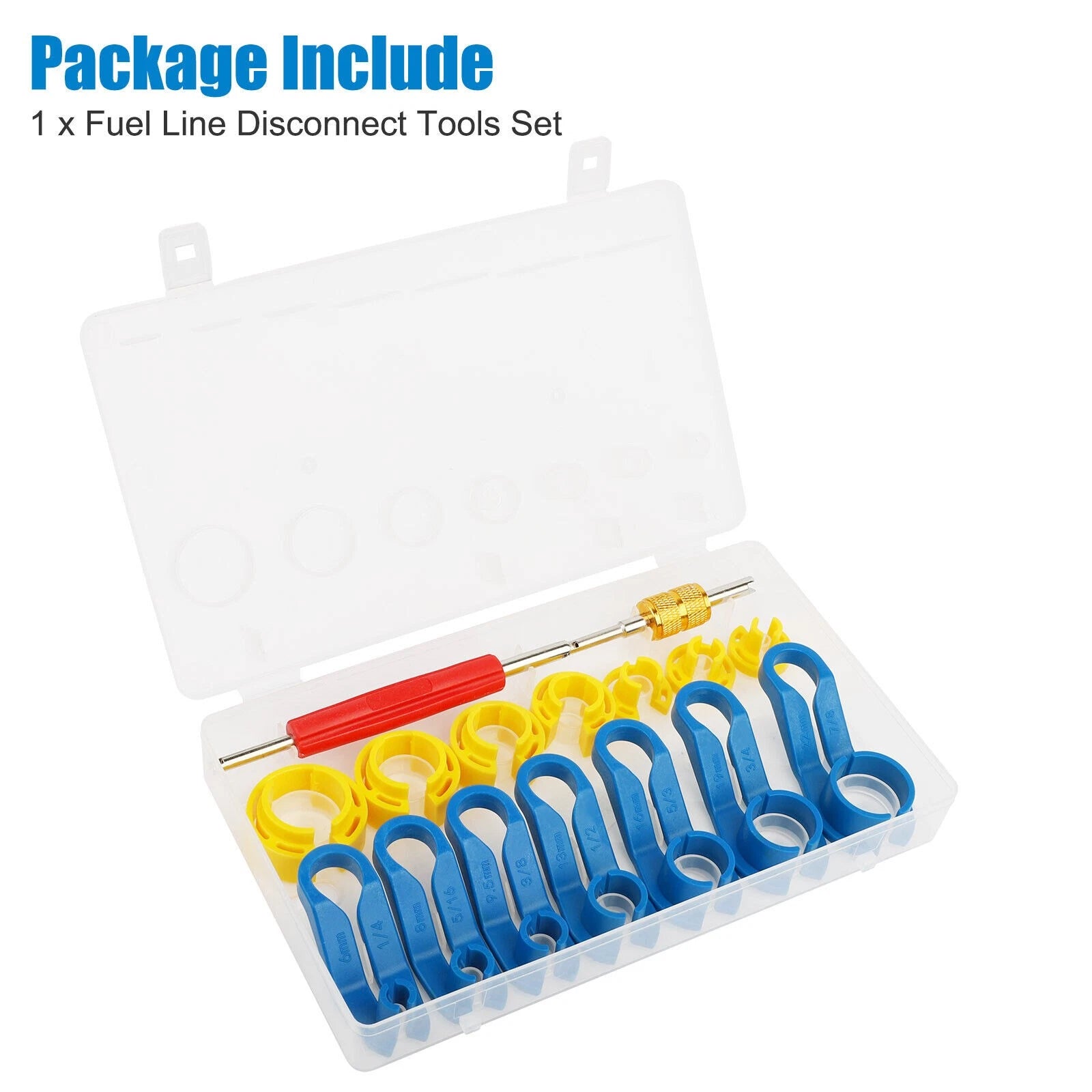 16pcs AC Fuel Line Quick Disconnect Tool Set for Cars (Universal)
