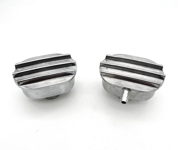 Polished Valve Cover Breather PCV with 1 Inch Grommet for 1\" ID (—)