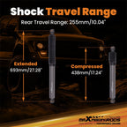 0-4 Inch Rear Shock Absorbers Lift Kit for Chevy Silverado GMC Sierra 1500 (2007-2022)