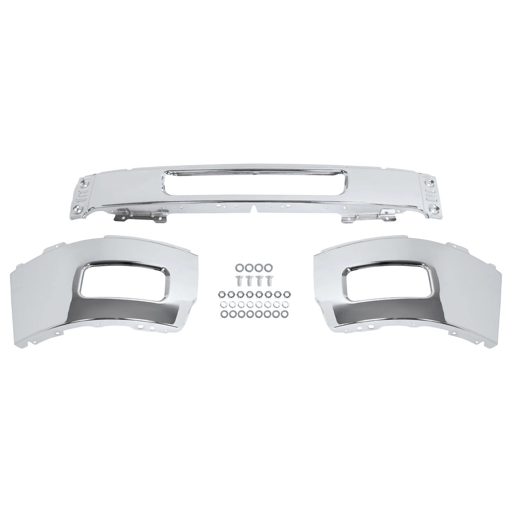 Front Bumper for Chevy Silverado 2500 HD (2011–2014) Chrome, Fog Light Holes