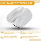 Fuel Tank Door Cap for Hyundai Sonata (2020–2023) Chrome Silver Tone