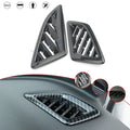 Carbon Fiber Inner Pattern Dashboard AC Vent Outlet Decor for Honda Civic (2016–2021)