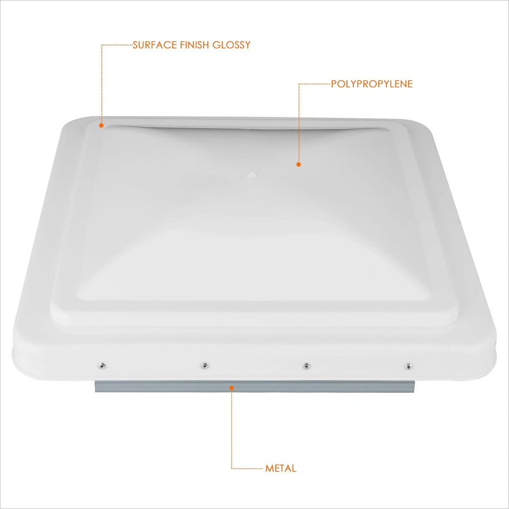 Impact-Resistant Vent Lids for Recreational Vehicle (14" x 14")
