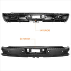 Rear Step Pad Bumper for Silverado/Sierra 2500 3500 HD (2015–2019) w/Park Sensor Holes