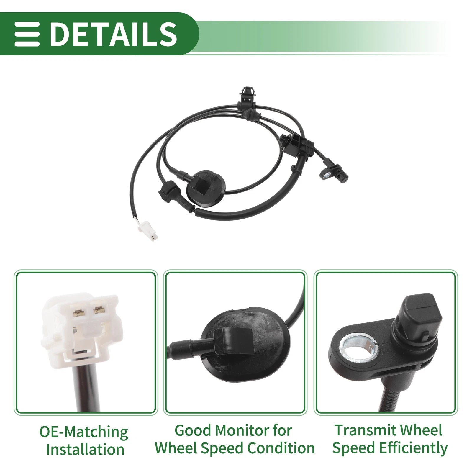 ABS Wheel Speed Sensor No.DA7R4371Y for Mazda 2 (2019) 1 Pc Rear Right