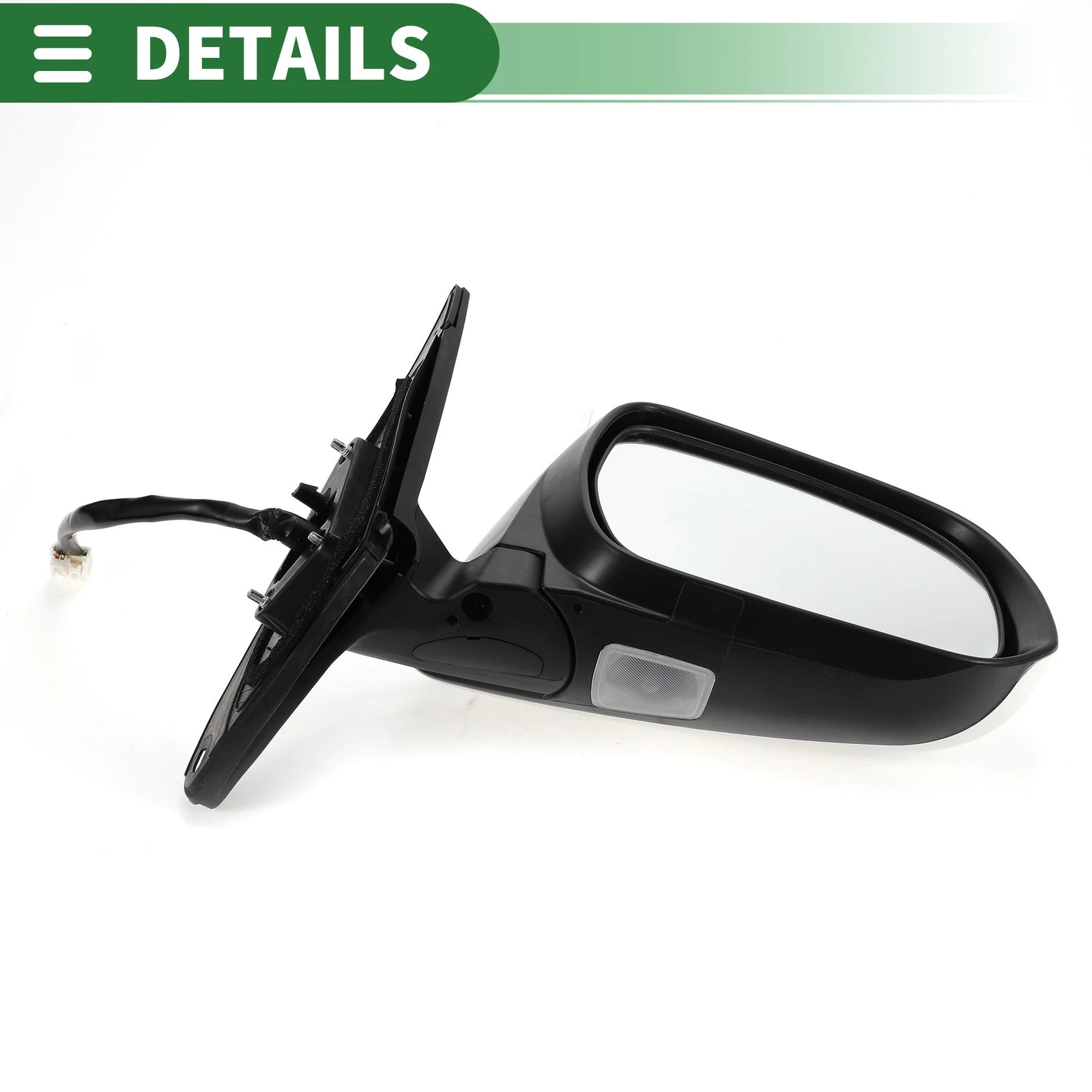 Right Side Door Mirror for Toyota Highlander (2008–2013) Manual Folding White