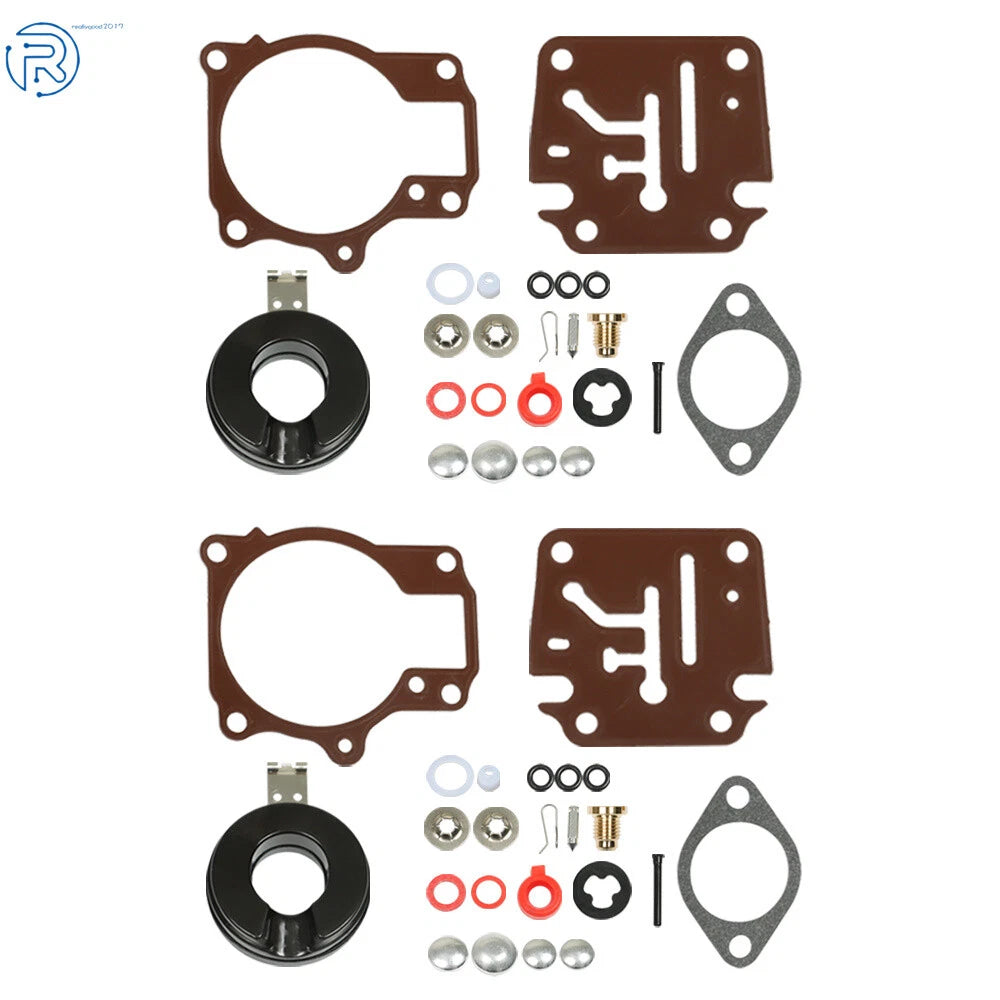 2X Carburetor Rebuild Kit for Johnson Evinrude 50 55 60 HP 