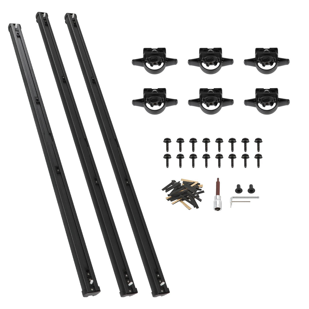 Rail Trail Rail Kit for Jeep Gladiator JT (2020–2023) Black