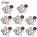 Set of 8 Carburetor Repair Kits for Tillotson RK-88HL (2-Cycle)