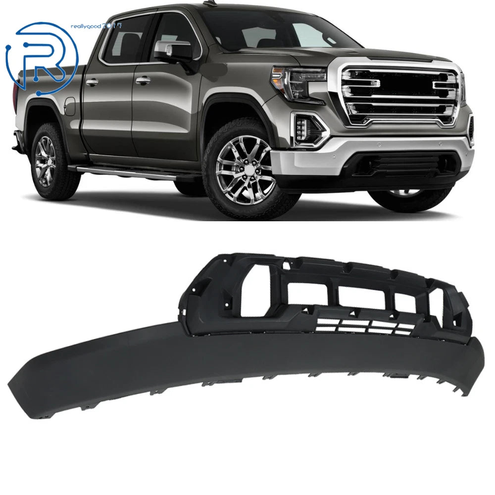 Front Lower Bumper Cover with Skid and Tow for GMC Sierra 1500 (2019–2021)
