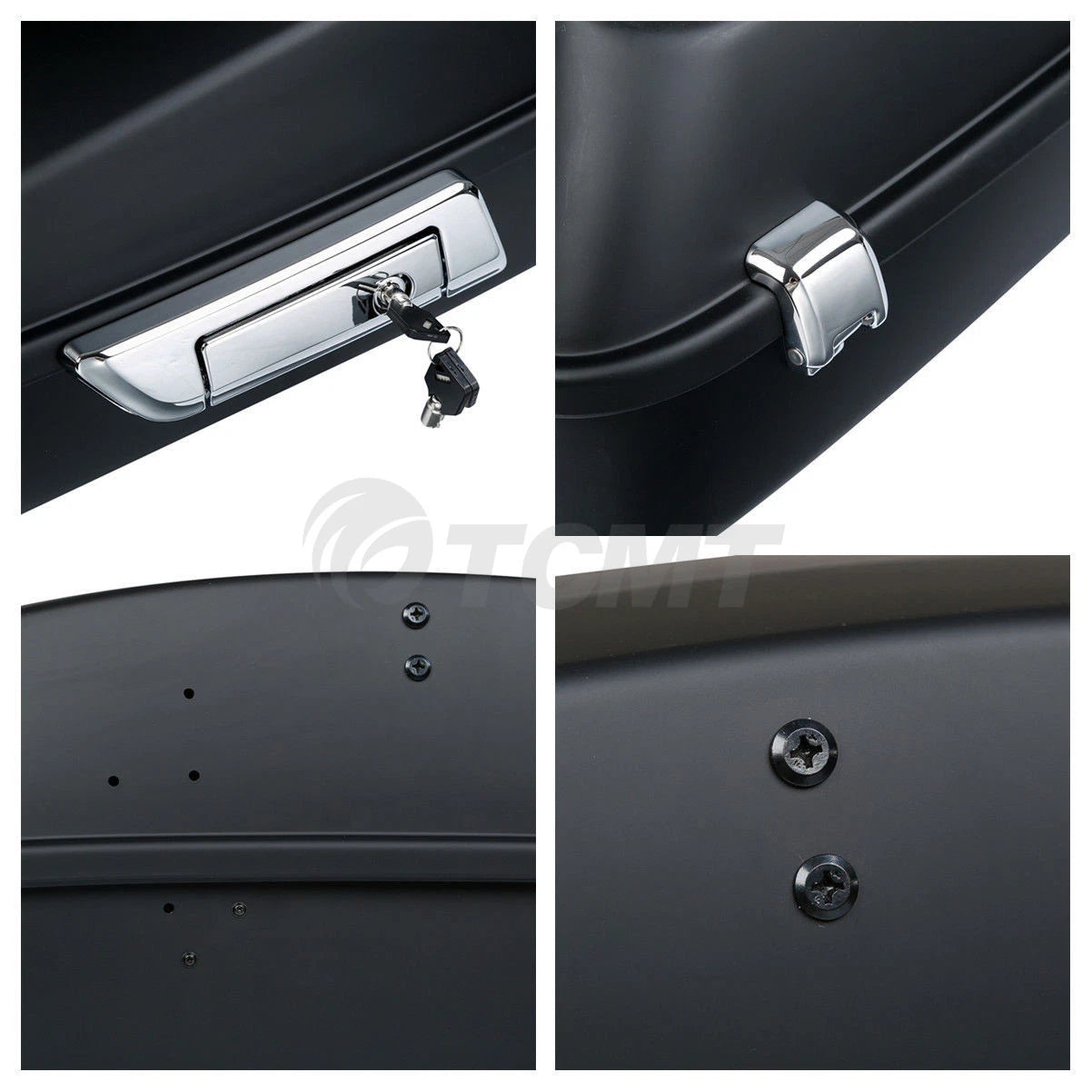 Matte Chopped Trunk Backrest Pad for Harley Touring Road Glide (2014–Present)
