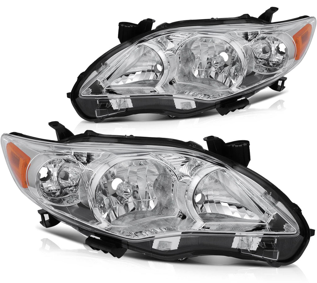 Headlight Assembly for Toyota Corolla (2011–2013) Chrome Housing