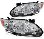 Headlight Assembly for Toyota Corolla (2011–2013) Chrome Housing