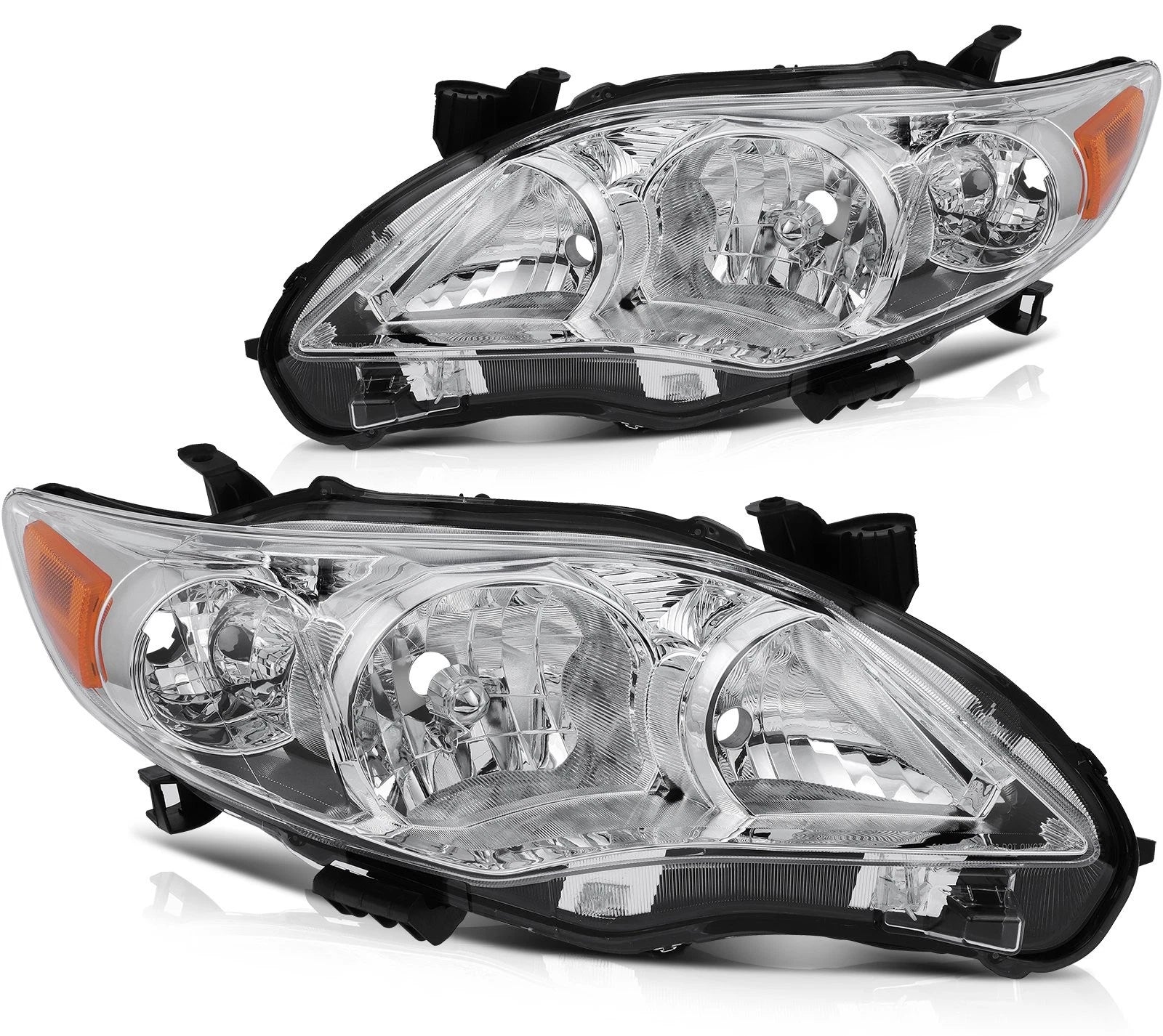 Headlight Assembly for Toyota Corolla (2011–2013) Chrome Housing