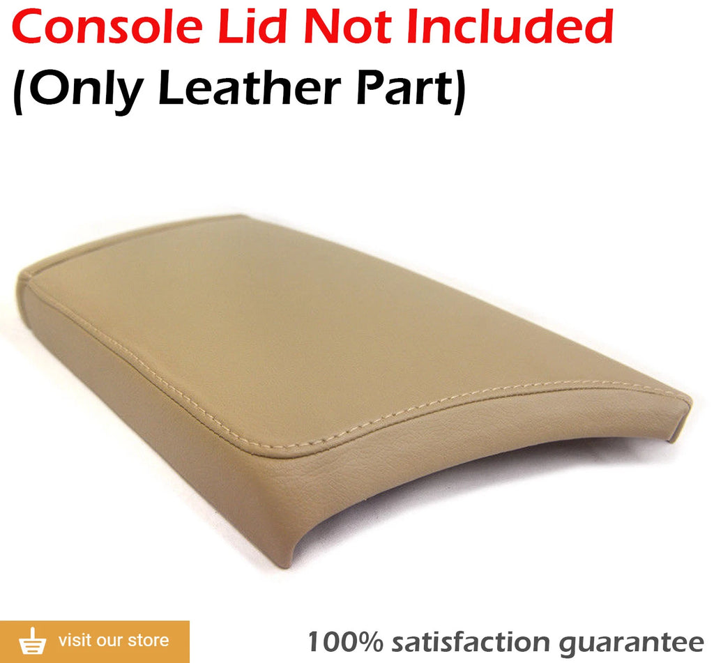 Center Console Armrest Cover for Cadillac CTS (2015–2019) Beige PVC Leather
