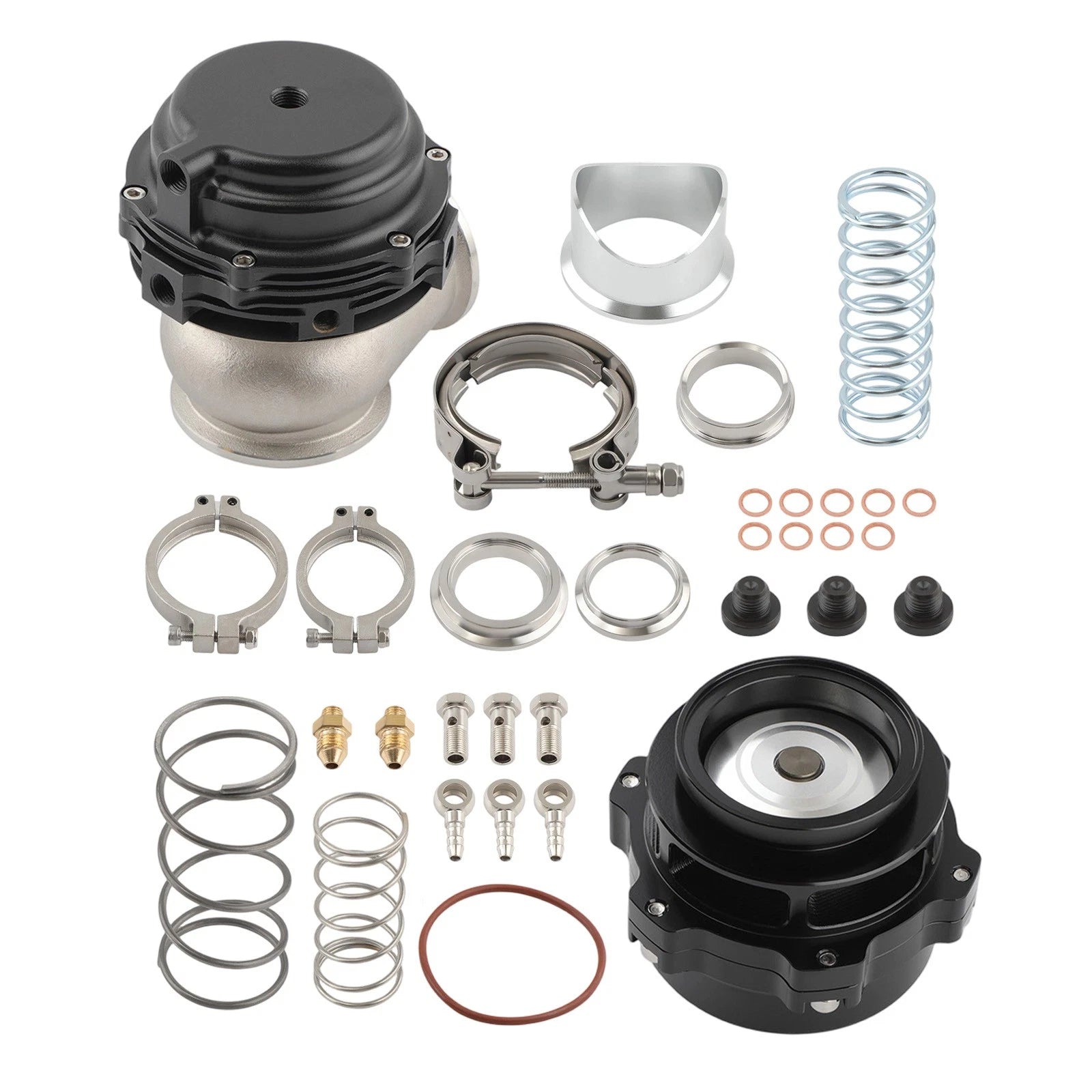 50mm BOV Blow Off Valve & 44mm V-Band Turbo Wastegate for