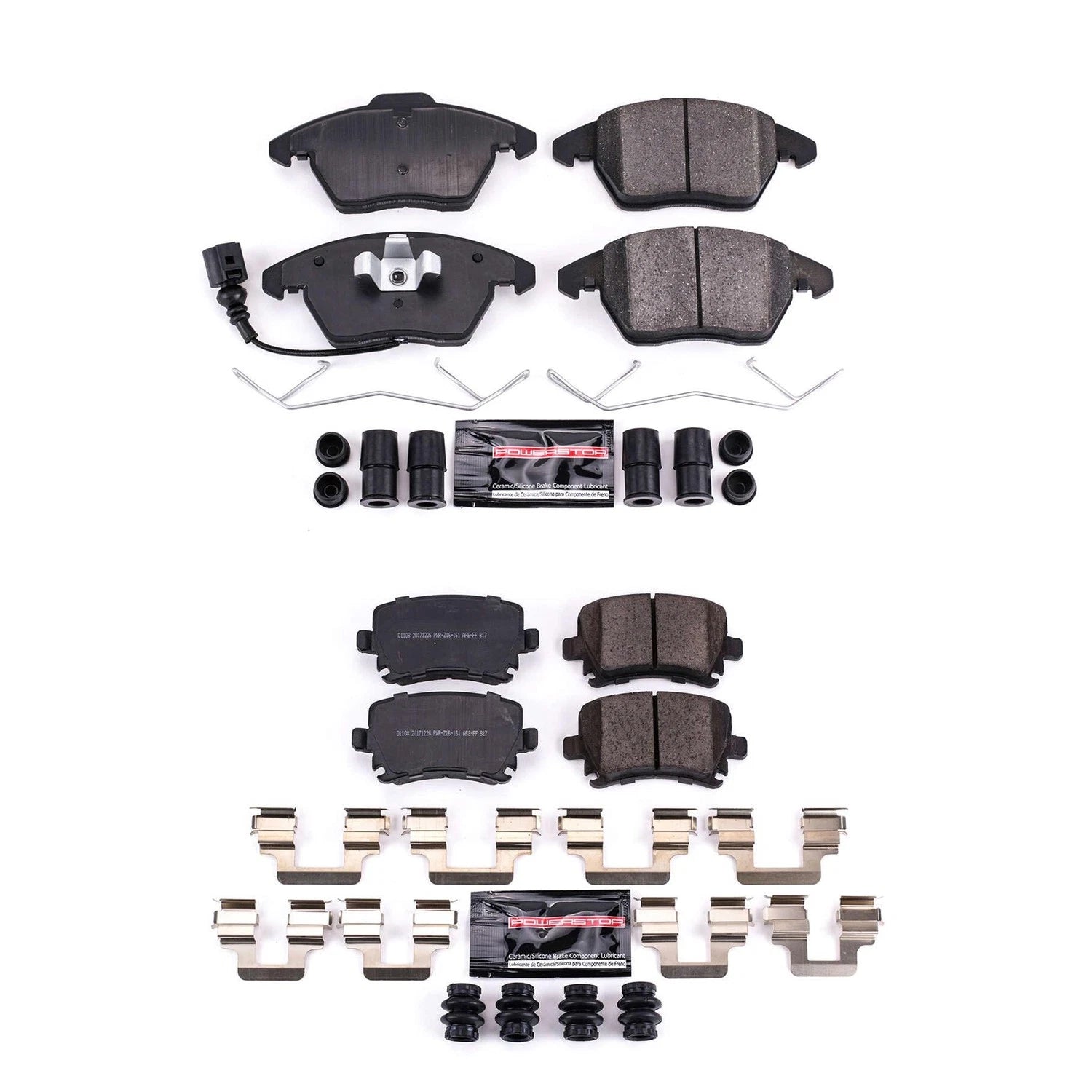 PowerStop Z23 Carbon-Fiber Ceramic Disc Brake Pads Kit for Eos GTI (2006–2016)