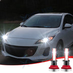 6000K White COB H1 LED High Beam Bulbs Conversion Kit for Mazda (2010–2014)