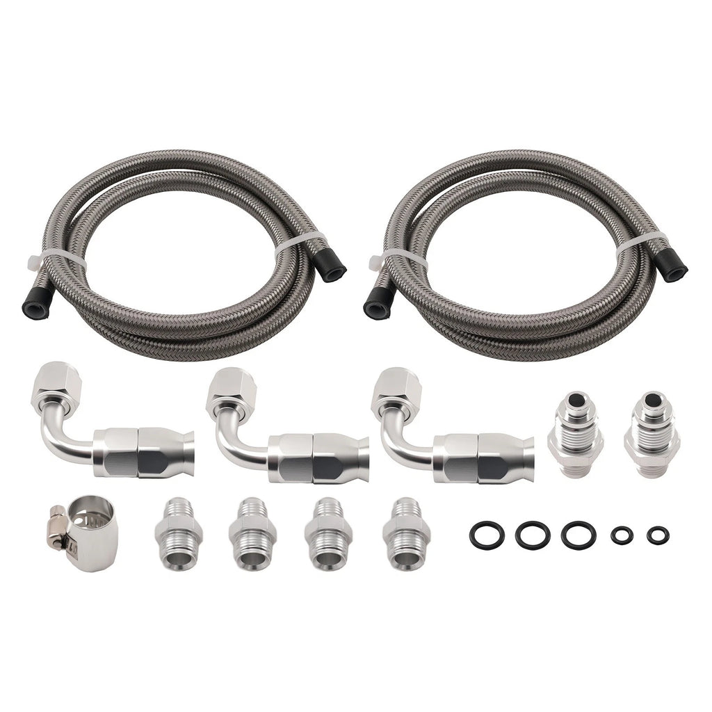 3FT Stainless Steel Power Steering Pump Hose for Universal Applications