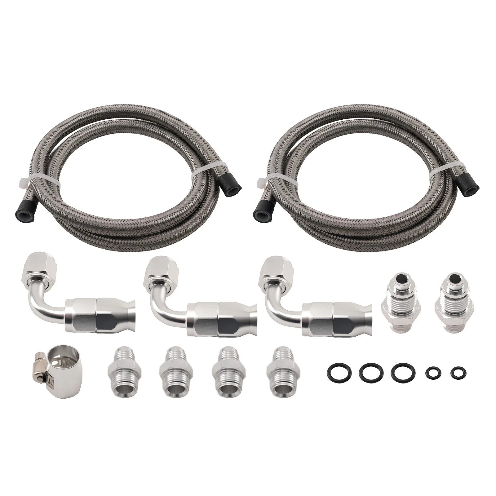 3FT Stainless Steel Power Steering Pump Hose for Universal Applications