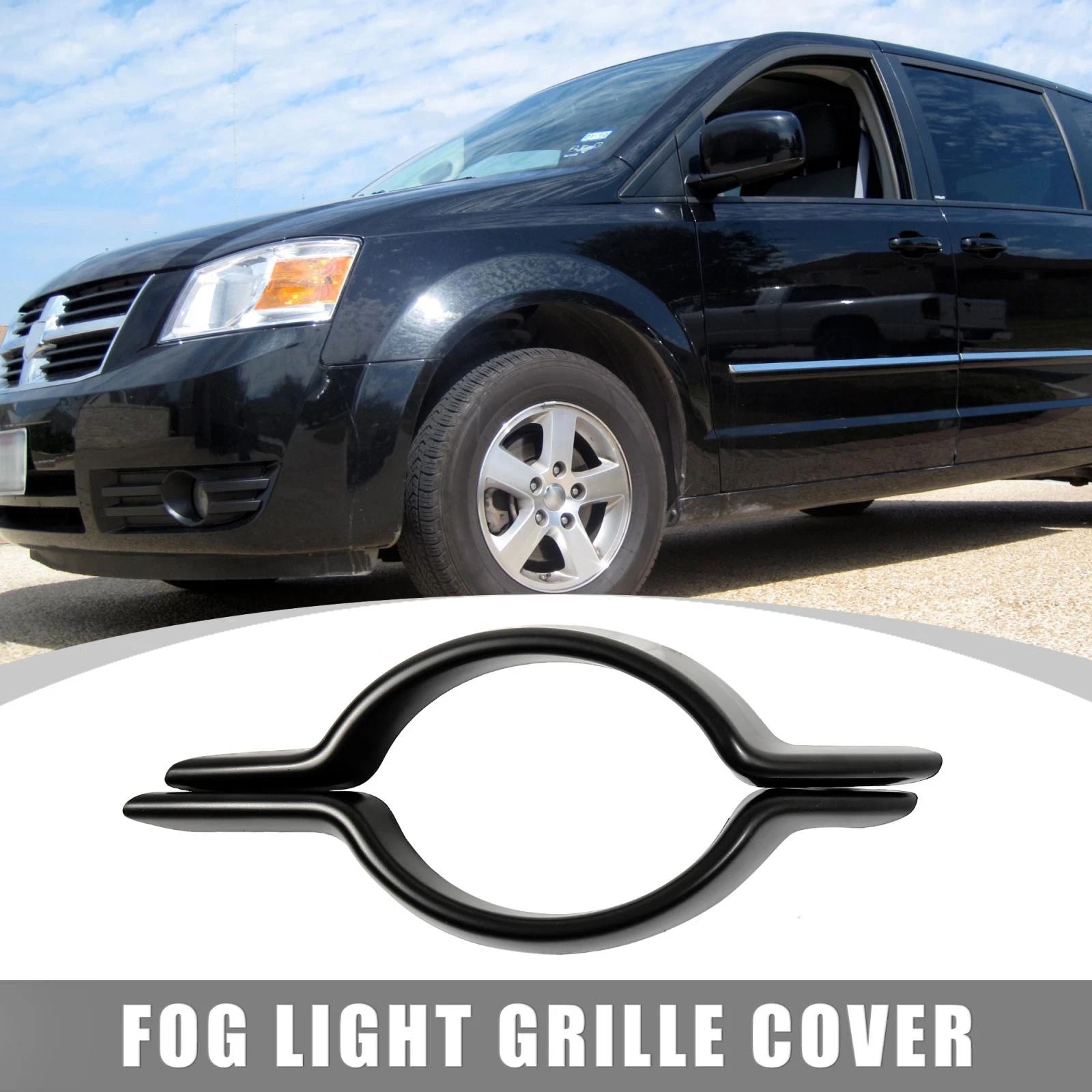 2Pcs Front Right Fog Light Grille Cover 68223778AA for Dodge Journey (2014–2020)