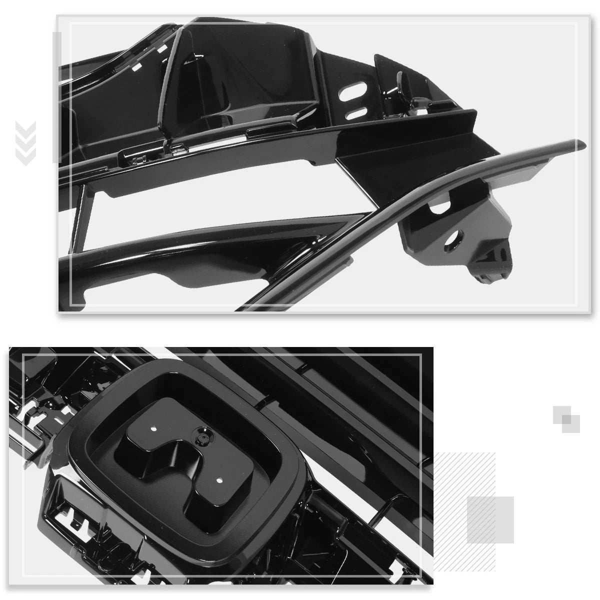 Fog Light Bezel for Chrysler 300 (2012–2014) Smooth Black