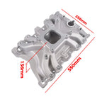 Satin LowRise Intake Manifold for Oldsmobile 400 425 (1964–1976)