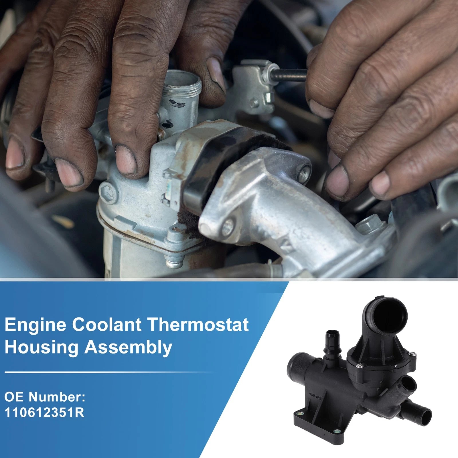Engine Coolant Thermostat Housing Assembly No. 110612351R for Nissan Qashqai 