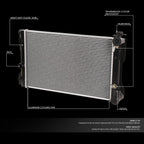OE Aluminum Radiator for Toyota Corolla, Pontiac Vibe 2.4L (2009–2010) DPI 13049