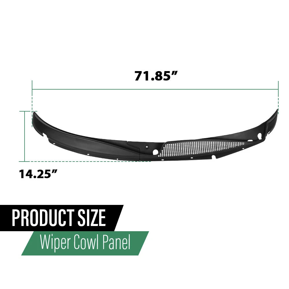 Set of 2 Windshield Wiper Cowl Vent Covers for Chevrolet GMC Van