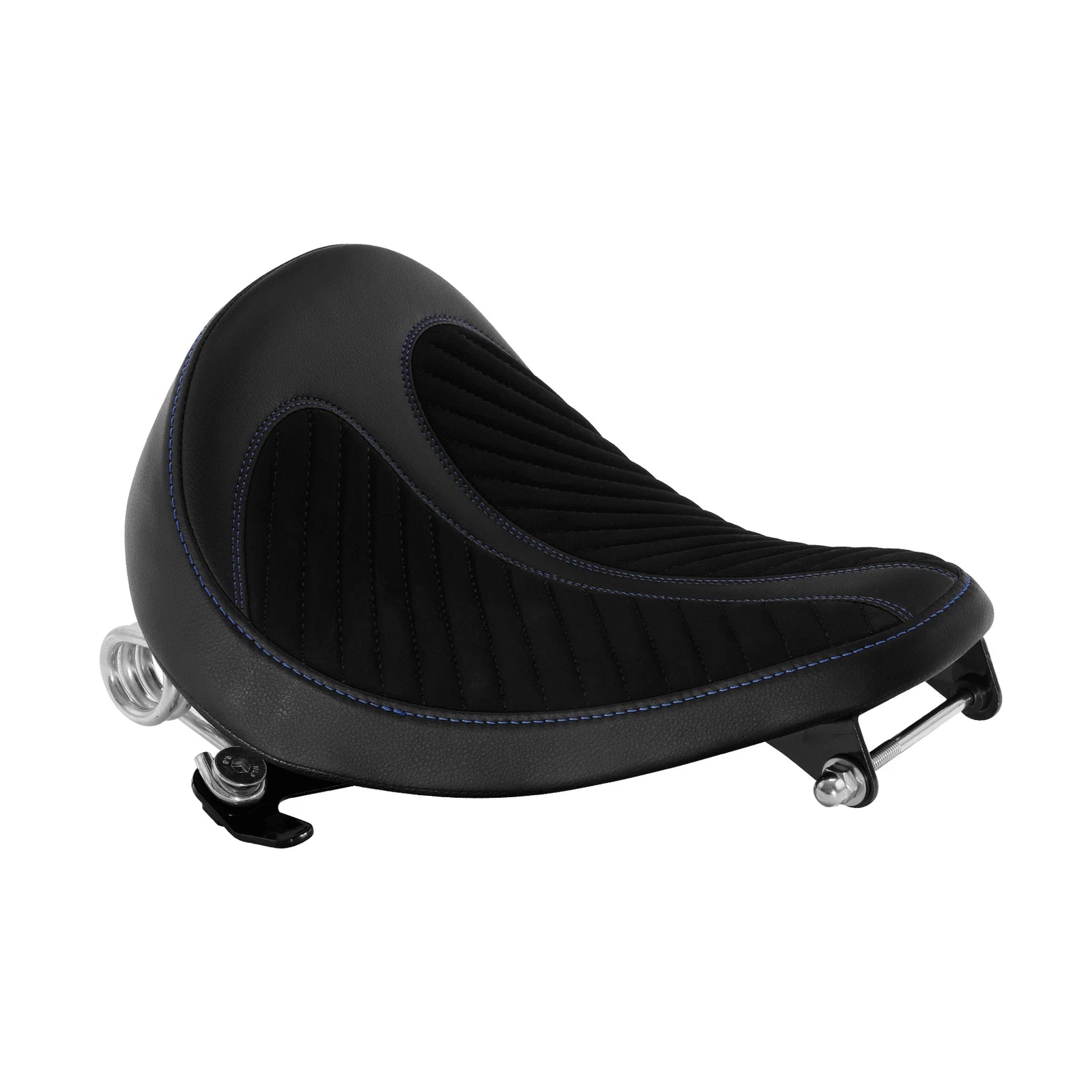 Driver Rider Seat for Harley Sportster 883 1200 (2004–2022) Black Blue