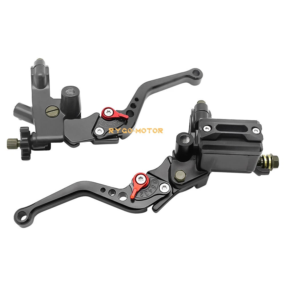 CNC Brake Clutch Master Cylinder Lever Set for Universal Motorcycle (7/8'')
